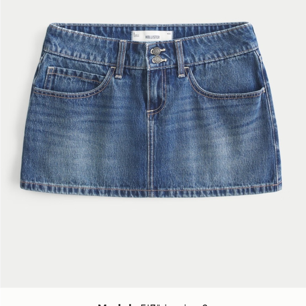 Hollister Women's Classic Blue Mini Skirt